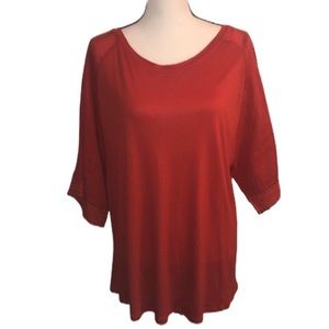 Coupe Collection Red Short Sleeve Top